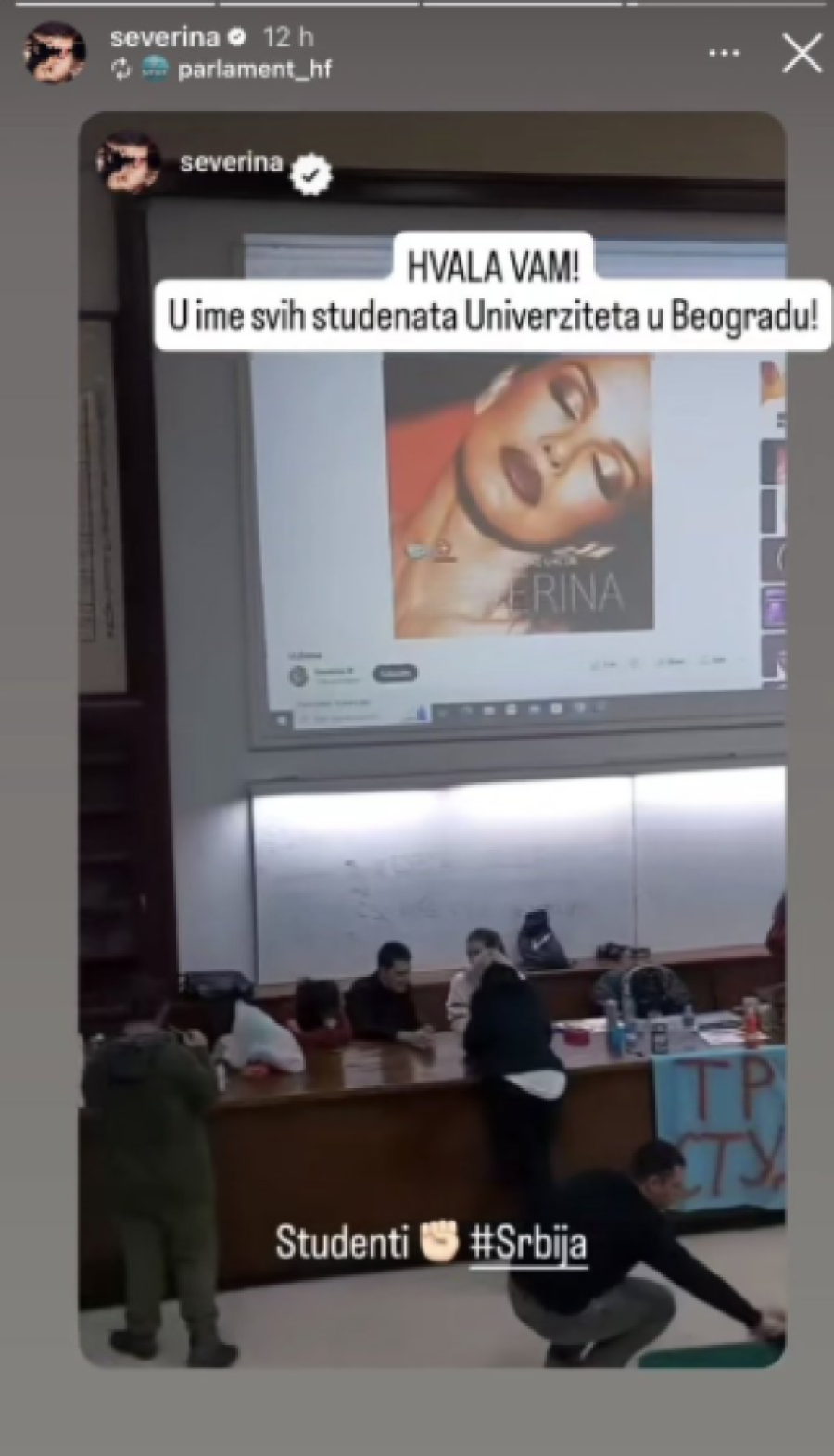 Đilasovi studenti se iživljavaju nad ustanovom! Puštaju Severinine snimke (VIDEO)