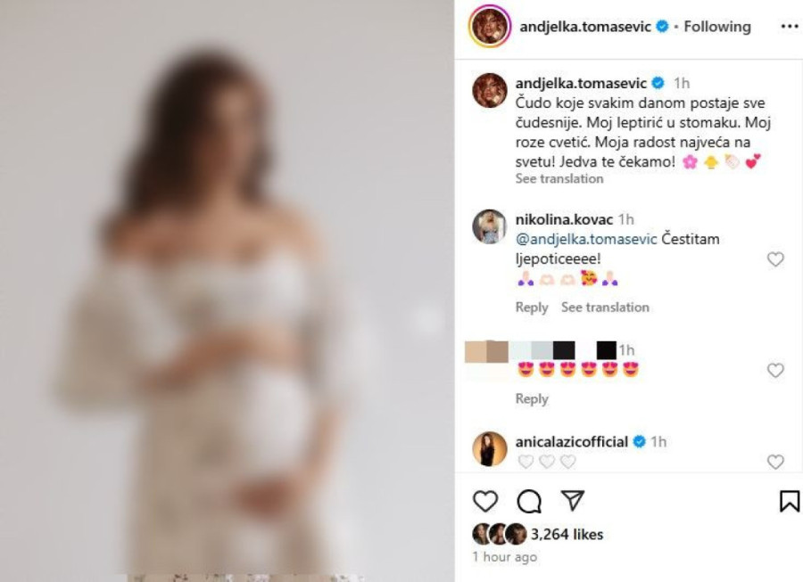 Trudna Anđelka Tomašević! Otkrila i pol bebe: Jedva te čekamo! (FOTO)