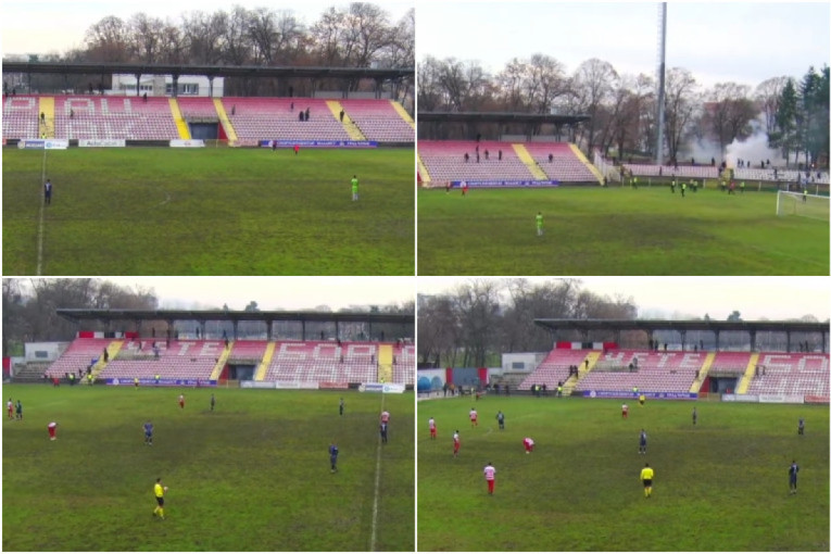 Sudija prekinuo meč zbog haosa na tribinama: Letele kamenice i baklje na stadionu u Srbiji (VIDEO)