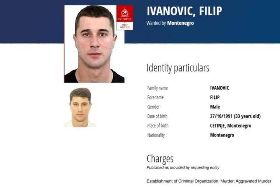 Cetinjanin pokidao nanogvicu, pa pobegao! Interpol ga traži zbog ubistva!