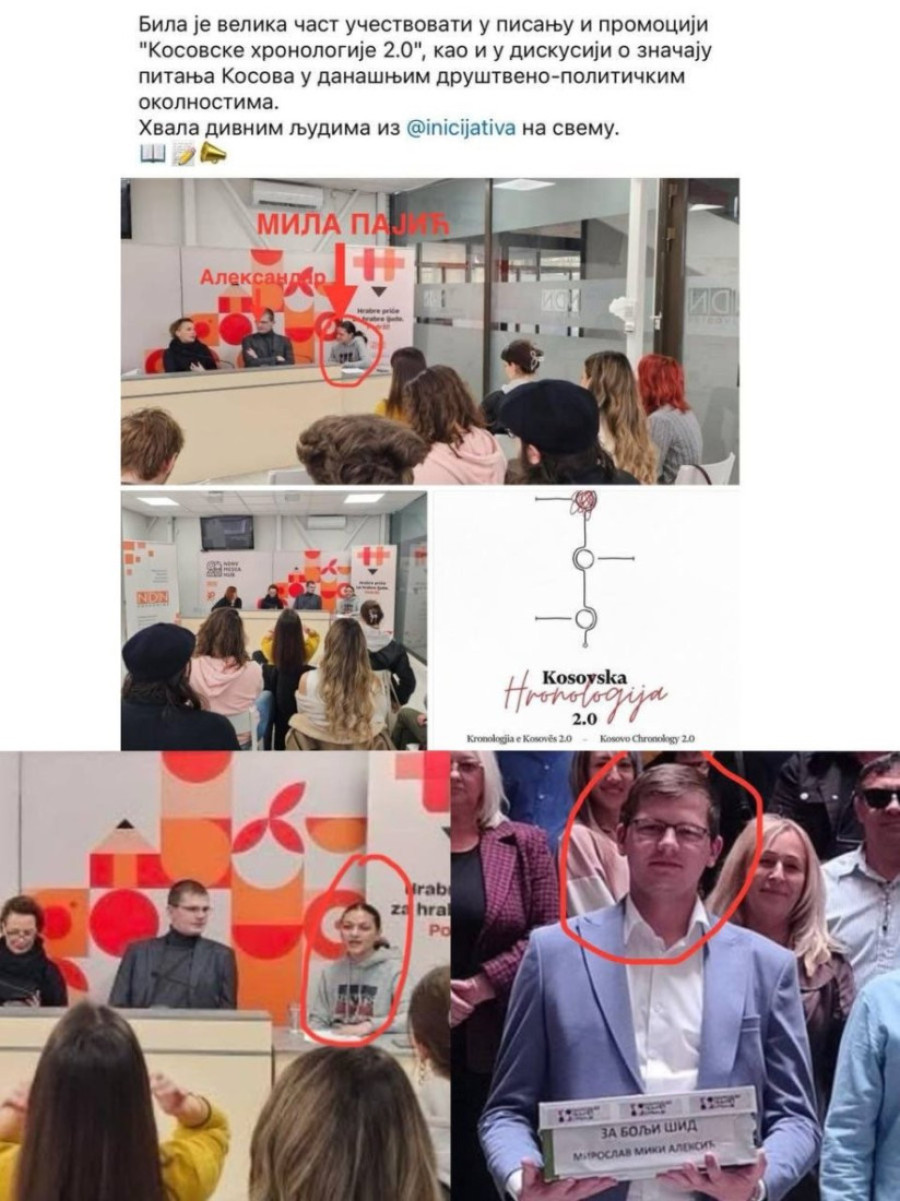 Kad ne "blokira" drži tribine za 2.000 evra! Lažni student Mila Pajić za ogromne pare truje omladinu da Kosovo nije Srbija