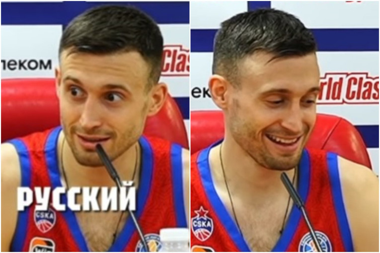 Aleksa Avramović ponovo zapalio mreže! Nova hit reakcija koja je oduševila Ruse! (VIDEO)