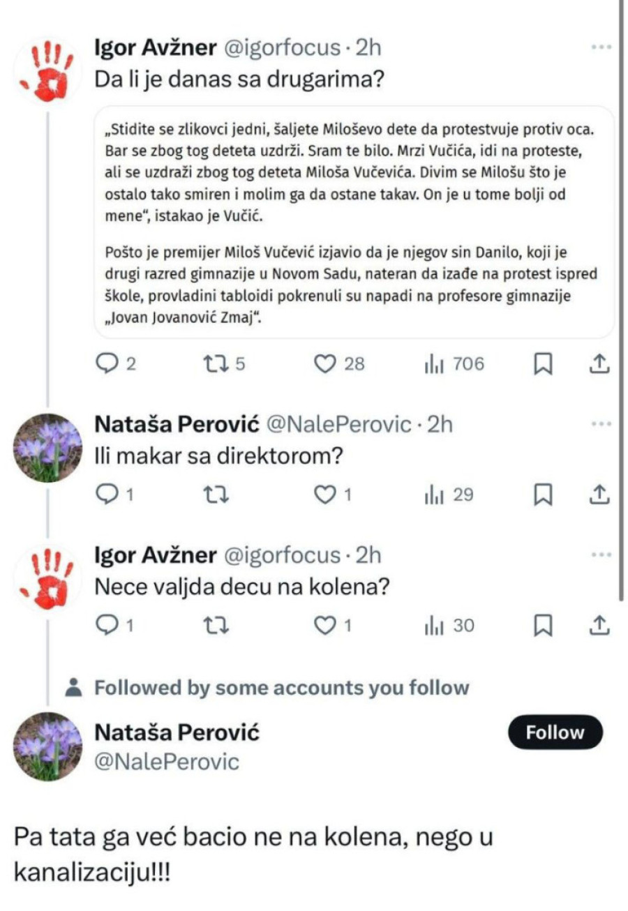 Ovo je sramota! Aposlutni fašizam sledbenika Dinka Gruhonjića, Marinike Tepić, Gorana Ješića i Dragana Đilasa (FOTO)