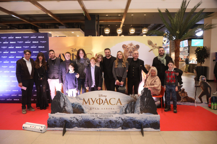 Održana beogradska premijera filma "Mufasa: Kralj lavova": Pogledajte ko se pojavio na crvenom tepihu (FOTO/VIDEO)