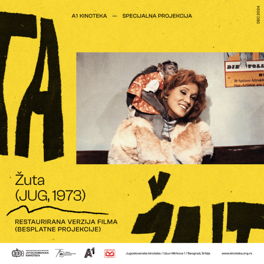 Besplatne projekcije čuvenog filma "Žuta" u Jugoslovenskoj kinoteci: Legendarna uloga Ružice Sokić