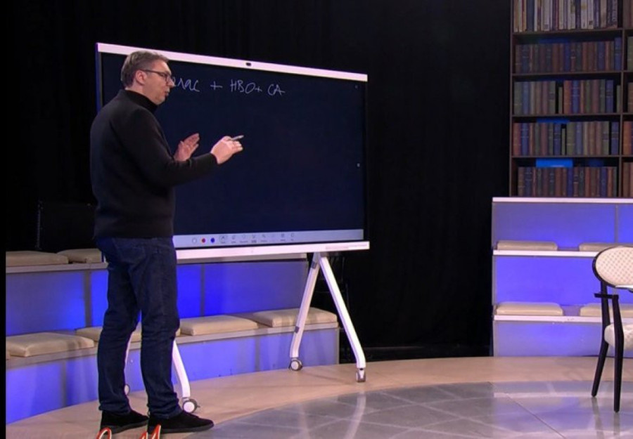 Predsednik nacrtao shemu koja ima za cilj uništenje SNS-a: Sve to ima svoj zajednički imenitelj, a to je strana podrška (FOTO)