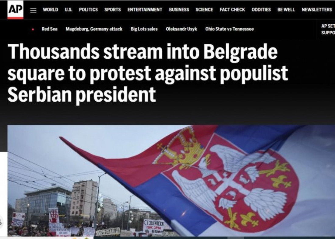 Amerikanci kažu: Nije studentski protest, već politički protest protiv Vučića!