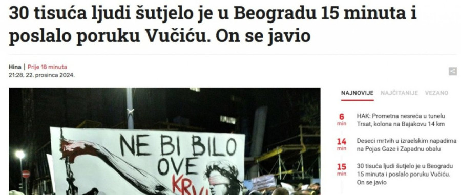 Ispali pošteniji od srpske opozicije! Hrvatski mediji preneli da je bilo 30.000 ljudi na političkom skupu (FOTO)