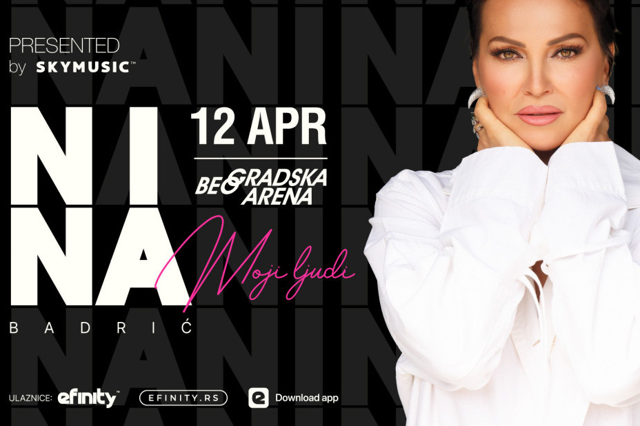 NINA BADRIĆ U BEOGRADSKOJ ARENI 12. APRILA – spektakl koji se ne propušta!