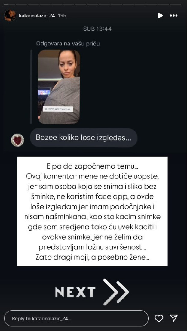 "Izgledam loše, imam podočnjake!" Žena Darka Lazića oštro odgovorila na loše komentare na račun svog izgleda
