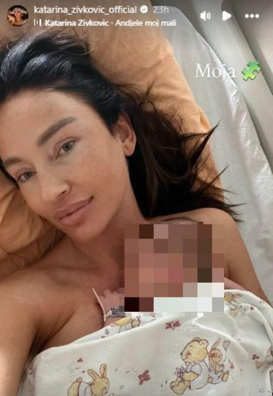 Emotivna fotografija Katarine Živković sa sinom Stefanom! Nastala je još u porodilištu (FOTO)