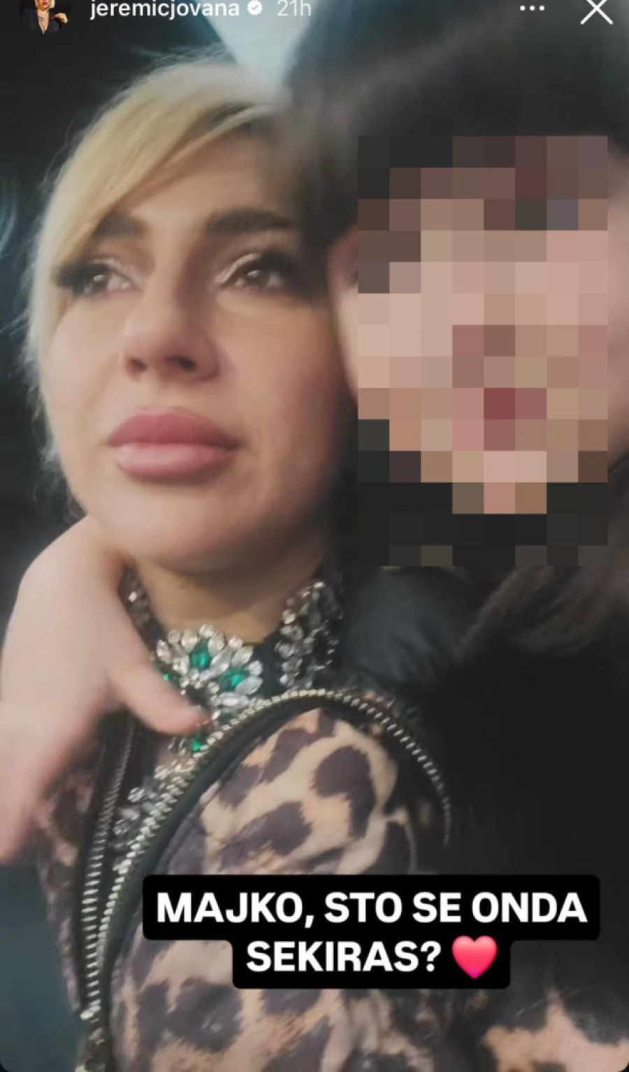 "Majko, što se sekiraš?" Jovani Jeremić ćerka briše suze: Voditeljka nikad emotivnija, a mala Lea je teši!