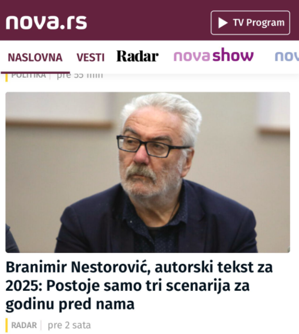 Novi miljenik antisrpskih medija - Šolakovci dižu u nebo Nestorovića i objavljuju njegov intervju! (FOTO)