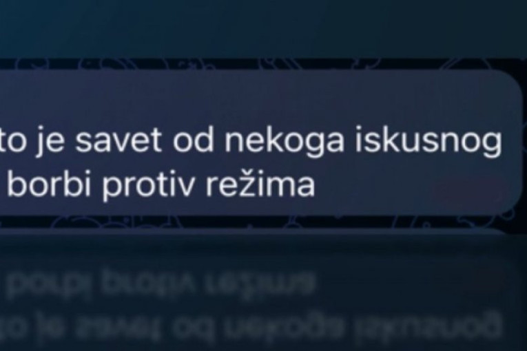 Kako studenti dobijaju direktive od "iskusnog u borbi protiv vlasti" (VIDEO)