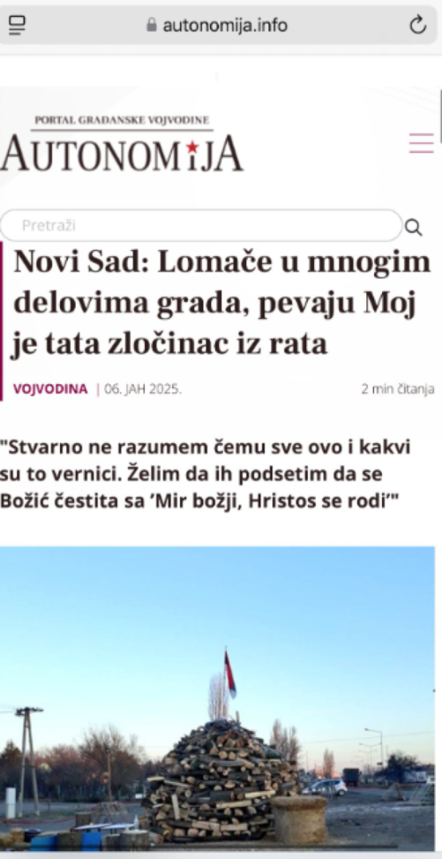 Dinko Šakić Gruhonjić udario na vernike za Božić: Predstavio ih je kao primitivce, genocidaše, ratne zločince, razularenu bandu! (FOTO)