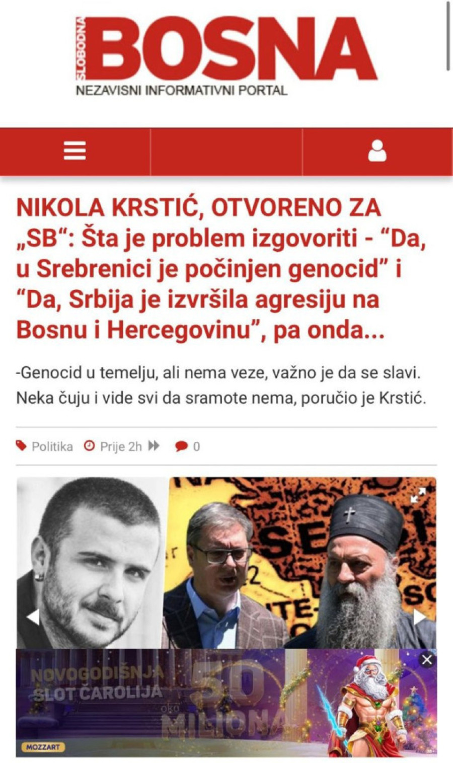 Šolakov novinar udario na Srbiju, Republiku Srpsku i SPC na Dan Republike Srpske! Sramno poručio: Srbi su genocidaši! (FOTO)