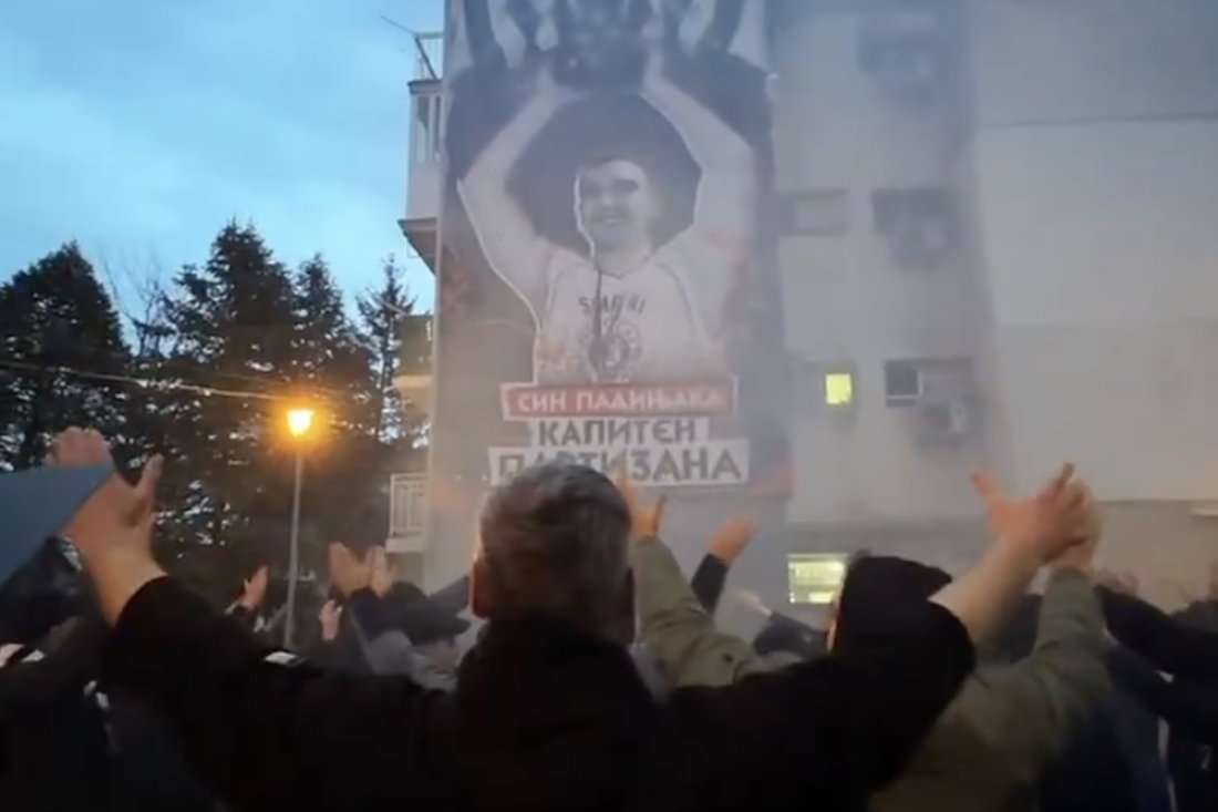 Grobari čuvaju uspomenu na svog Miloja! Osvanuo ogroman mural tamo gde je sve počelo! (VIDEO)