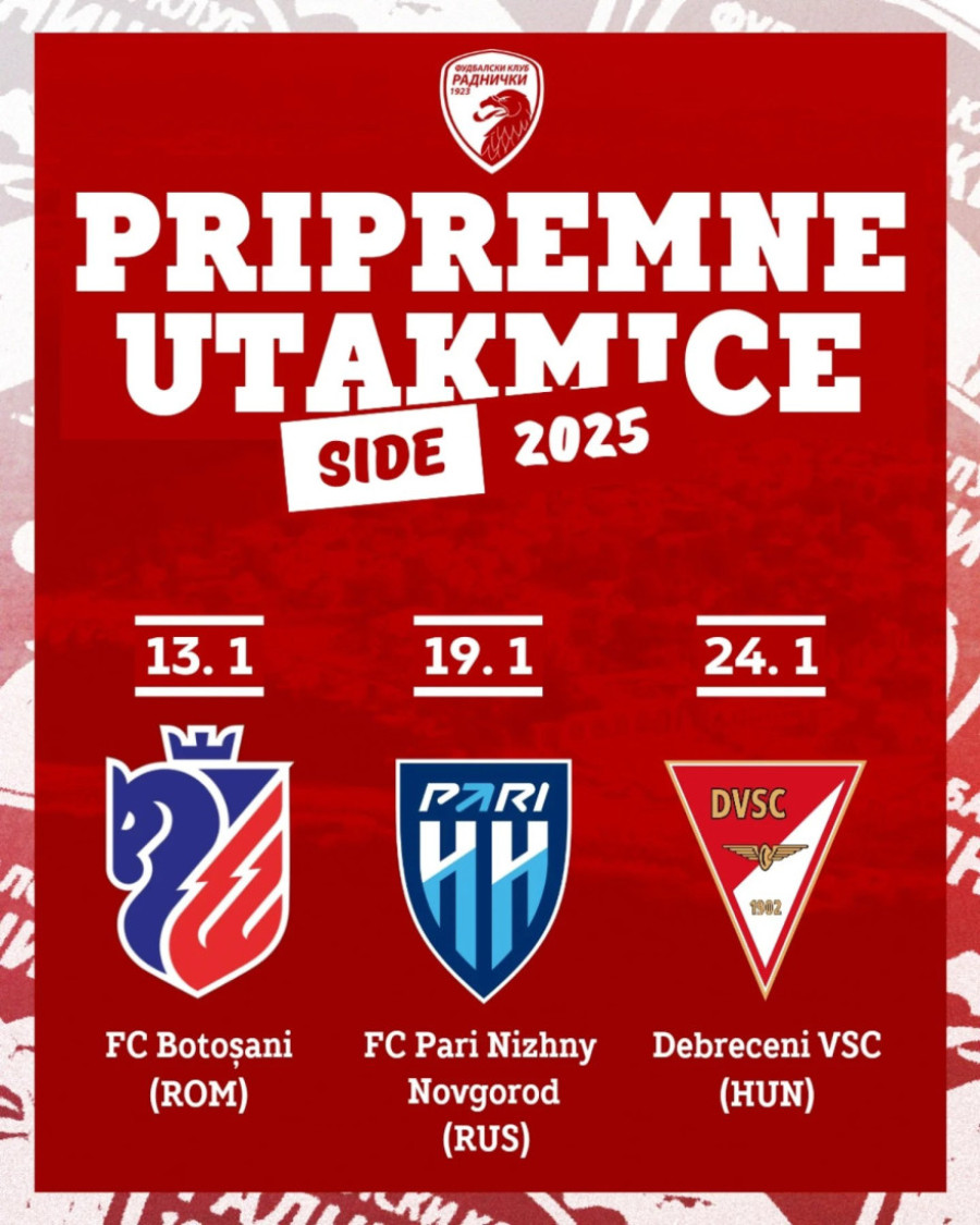 Radnički putuje u Tursku: Priključeni su i omladinci, a jedan novajlija stiže naknadno (FOTO)