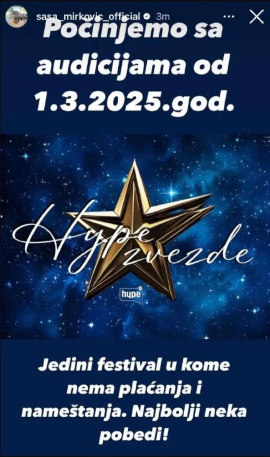 "Počinjemo sa audicijama" Saša Mirković najavio ogroman projekat, kandidatima poručio samo jedno