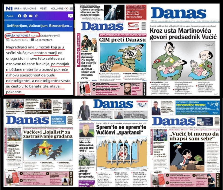 Nebojša Bakarec: List „Danas“ nastavlja da dehumanizuje predsednika Vučića! (FOTO)