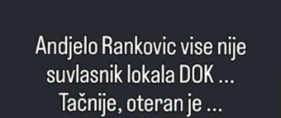 Anđelo Ranković više nije suvlasnik lokala posle skandala sa Anitom: Evo šta se sve desilo posle