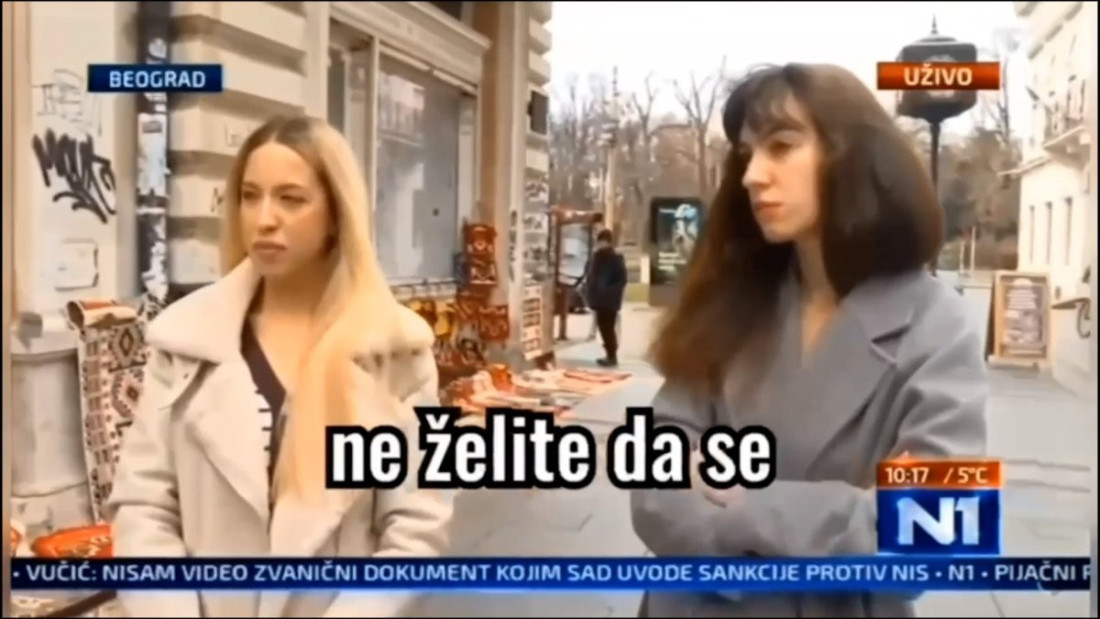 Anonimna studentkinja javno gostuje i daje izjave za antisrpske medije: Sada je "nebezbedna" otkrila svoje ime! (VIDEO)