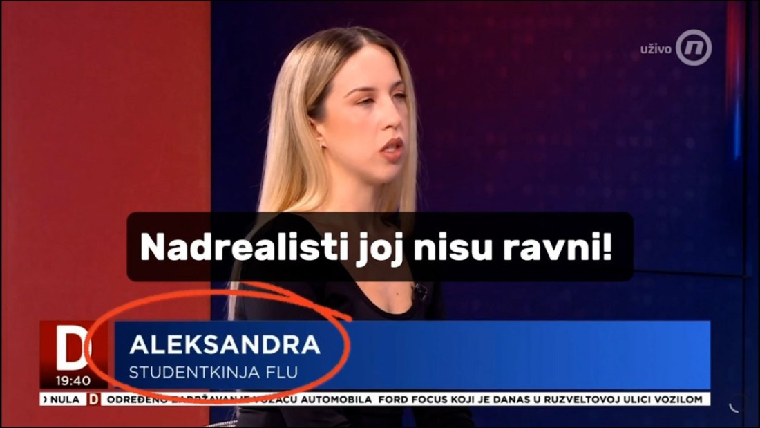 Anonimna studentkinja javno gostuje i daje izjave za antisrpske medije: Sada je "nebezbedna" otkrila svoje ime! (VIDEO)