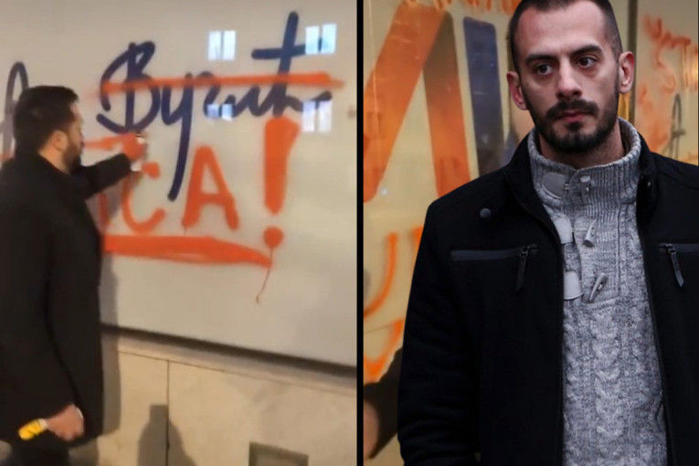 Privedeni Pogačar i Brković zbog napada na prostorije SNS! (VIDEO)