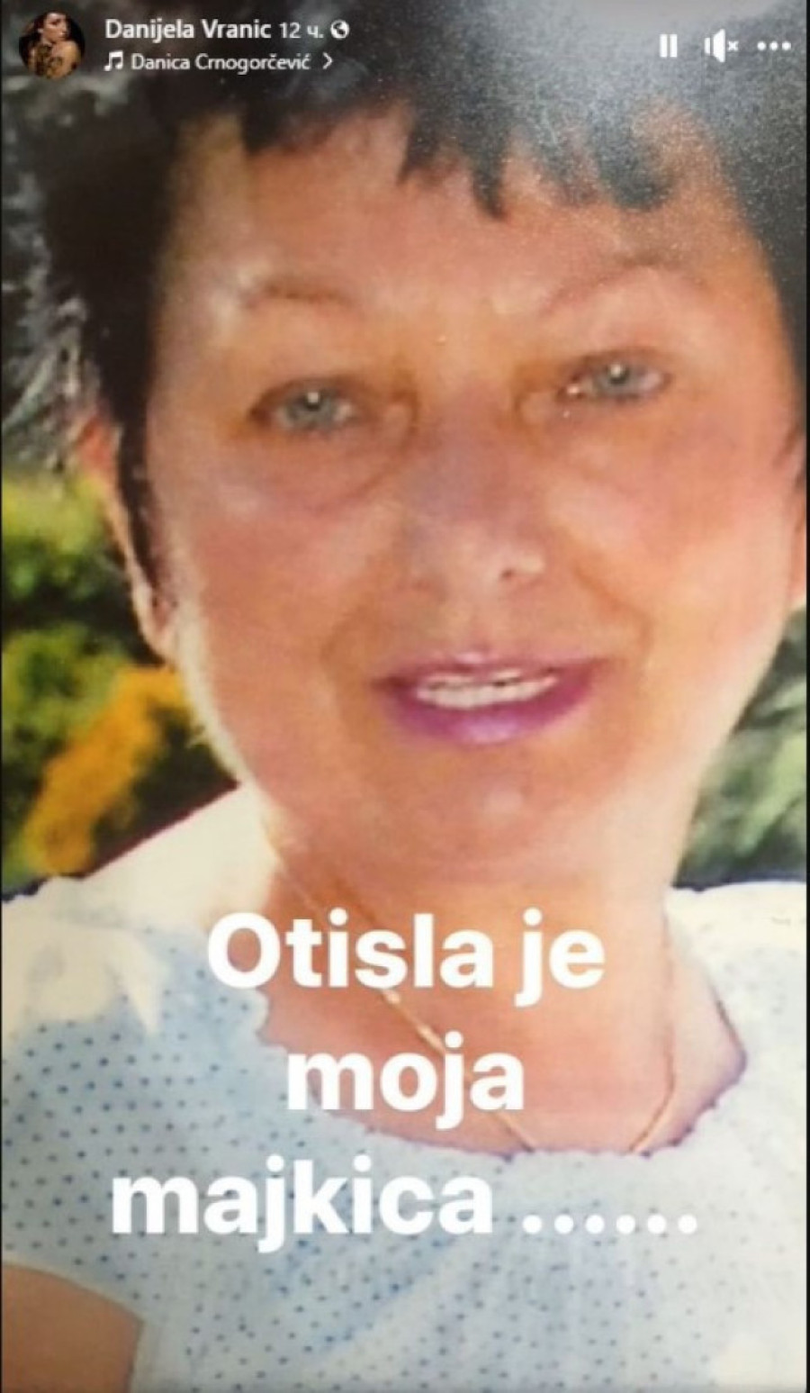 Danijela Vranić slomljena od bola: Objavila fotografiju pokojne majke, njene reči će vas rasplakati (FOTO)