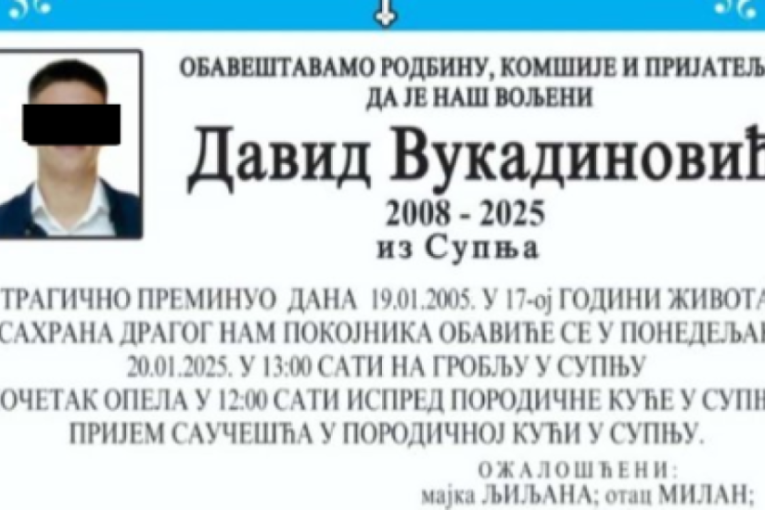 Nepregledne kolone ispratile Davida i Ninu na večni počinak! Poginuli na Bogojavljenje, sahranjeni na krsnu slavu