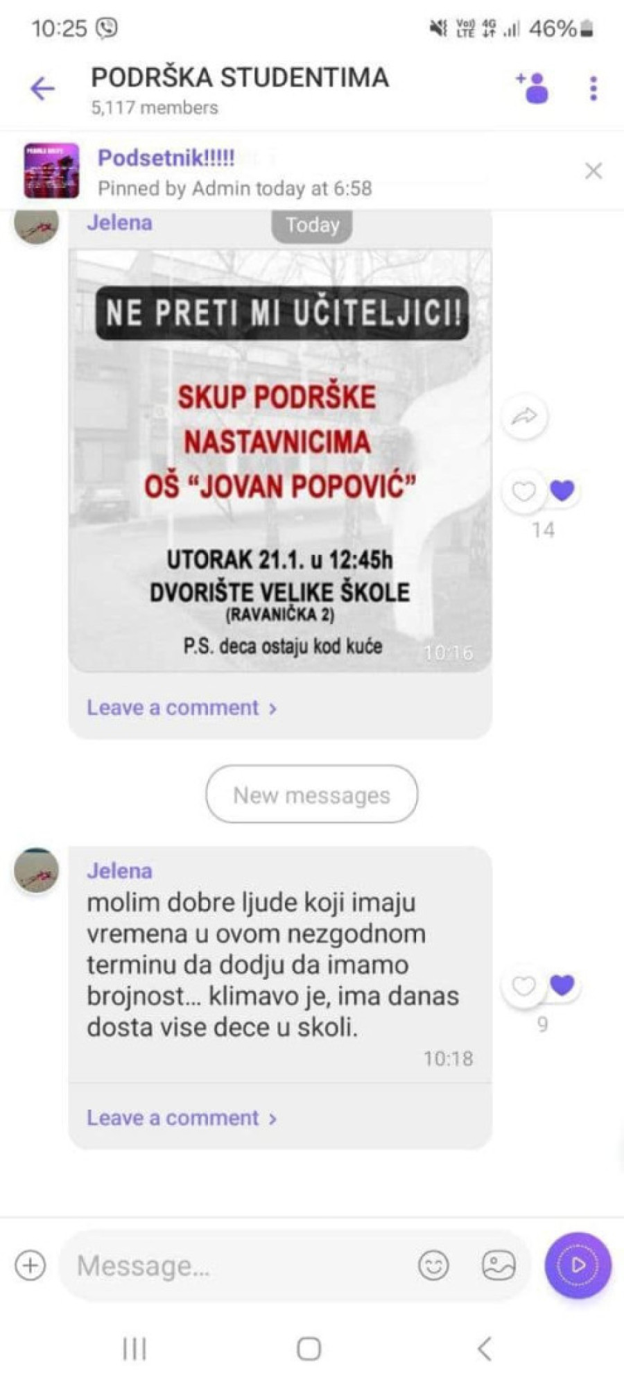 "Klimavo je, danas ima dosta više dece u školi!"– Opozicija u panici: Pozivi na mobilizaciju aktivista postaju sve učestaliji! (FOTO)