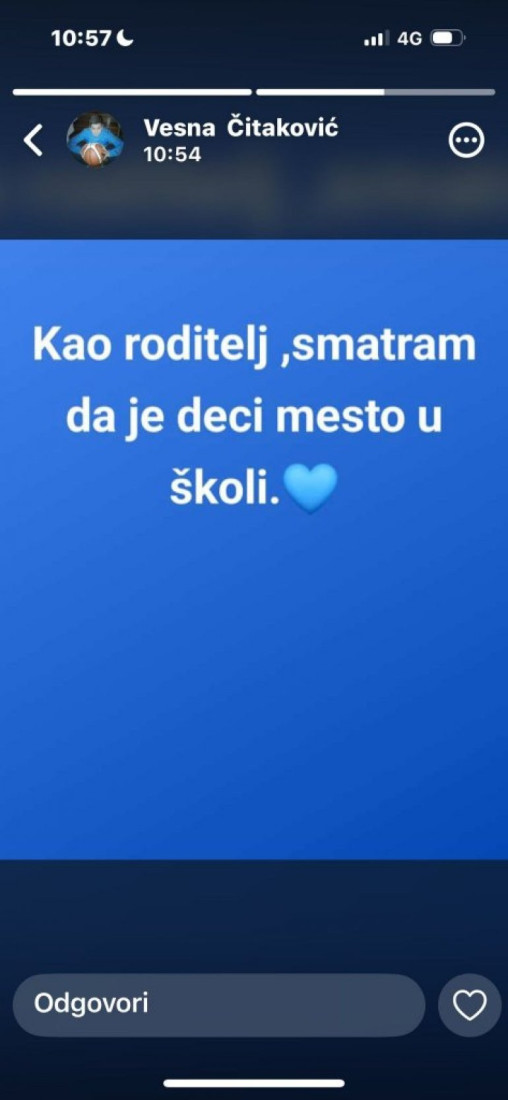 Oglasila se kraljica srpske odbojke Vesna Čitaković: Deci je mesto u školi