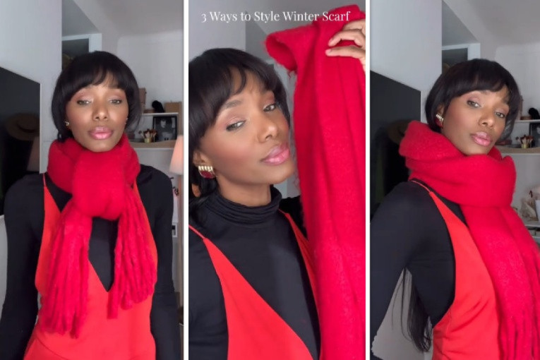 Budite šik i po ciči zimi: Poznata tiktokerka predlaže tri elegantna načina da stilizujete šal (VIDEO)