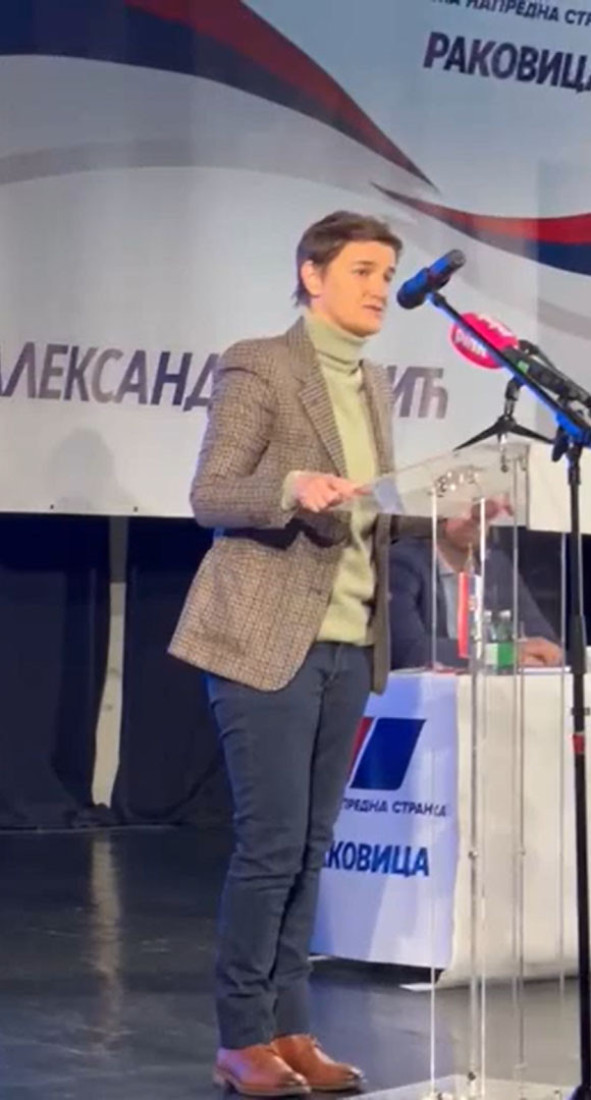 Brnabić: Za opoziciju nije opcija da narod kaže šta misli