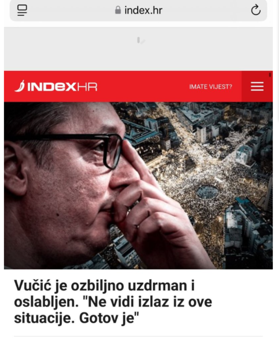 Ustaški portal traži glavu predsednika Srbije - Jasno zapretili: Vučiću, gotov si! (FOTO)