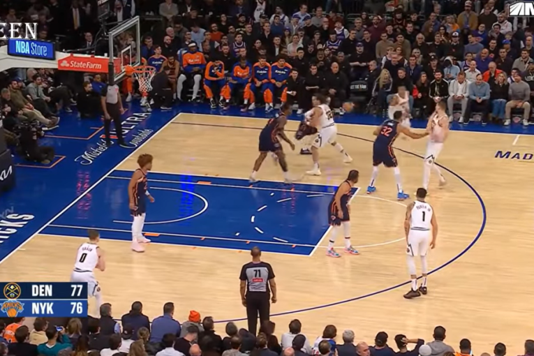 Jokić i kada ne gleda, zna da mu je saigrač iza leđa! I kada ne ide, Nikola sve ima u svojim rukama!