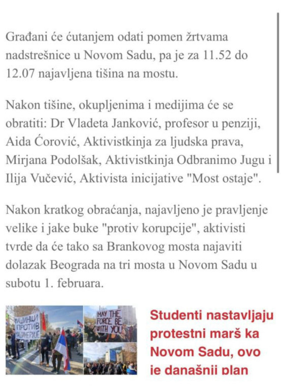 Srbijo, vidiš li šta su im namere? Separatisti i autonomaši blokiraju Brankov most