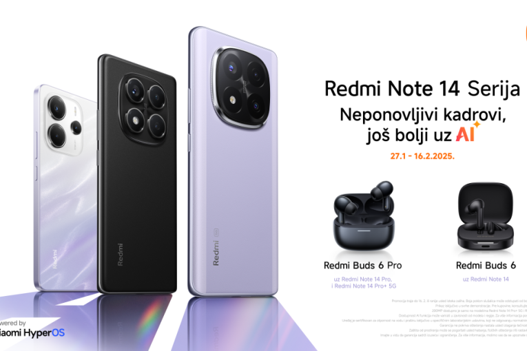 Redmi Note 14 serija – uz odlične telefone idu i odlični pokloni