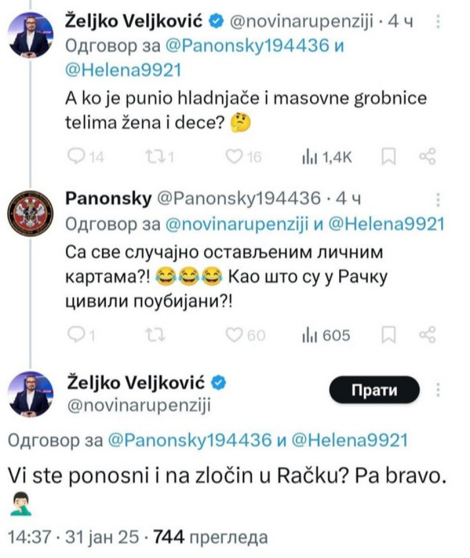 Srbi su za njega ratni zločinci: Novinar Šolakove televizije vodi brutalnu kampanju rušenja naše zemlje! (FOTO)