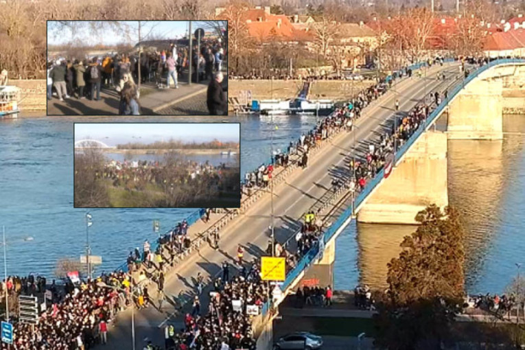 Antisrpski ekstremisti blokiraju Novi Sad: Političari u glavnim ulogama! (FOTO/VIDEO)