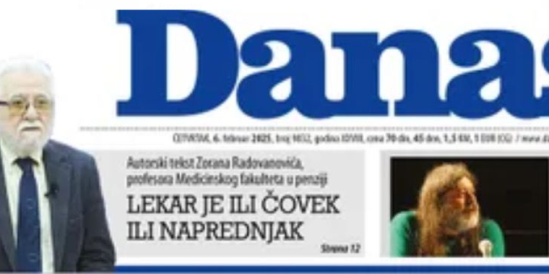 Nova monstruozna poruka Šolakovih medija: Lekar je ili čovek ili naprednjak?!