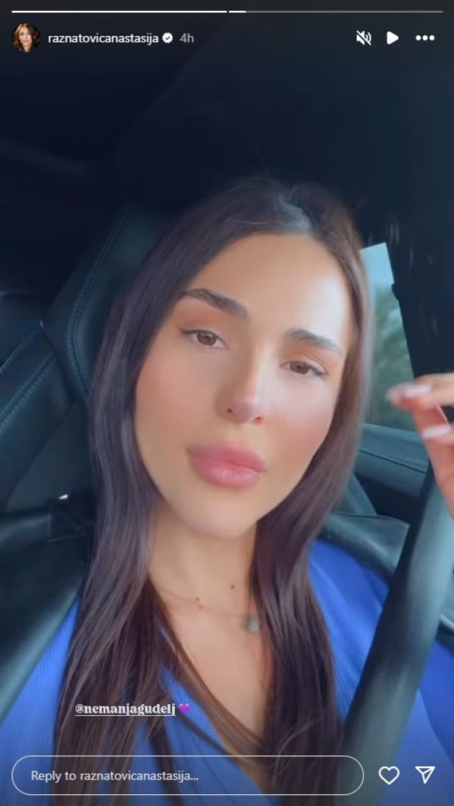 Anastasija Ražnatović usnimila Nemanju Gudelja kad se najmanje nadao: Evo kako zajedno uživaju