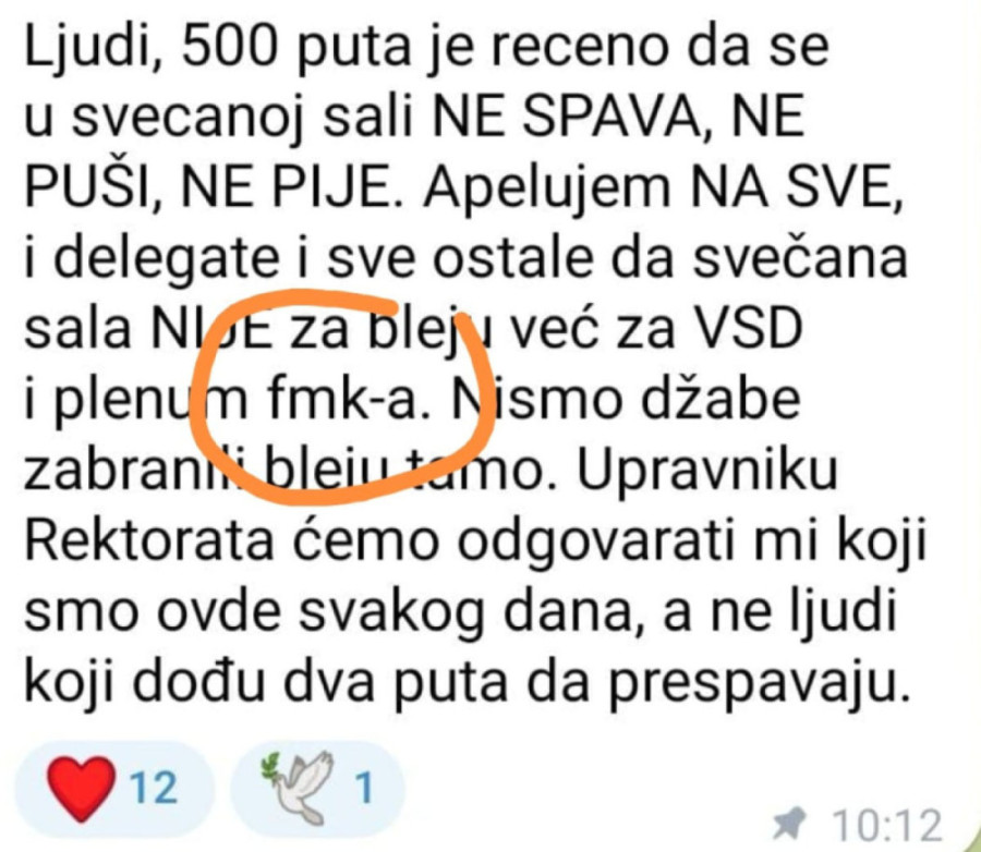 Skandal! Zgradu Rektorata zauzeli studenti privatnog fakulteta (PREPISKA)