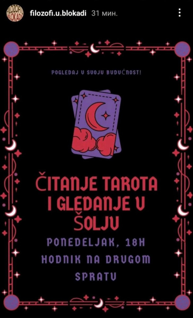 Nakon prasića, na red stigao tarot i gledanje u šolju! Studenti u blokadi ponovo šokiraju (FOTO)