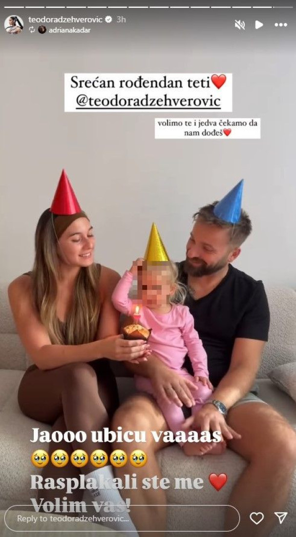 "Rasplakali ste me, volim vas!" Veliko slavlje u domu Teodore Džehverović (FOTO)