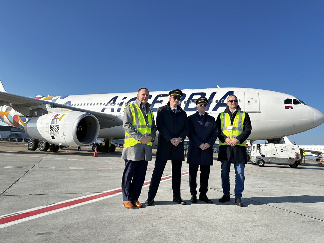 Flota Er Srbije dobila pojačanje: Stigao novi avion - nosi oznaku EXPO 2027 (FOTO)