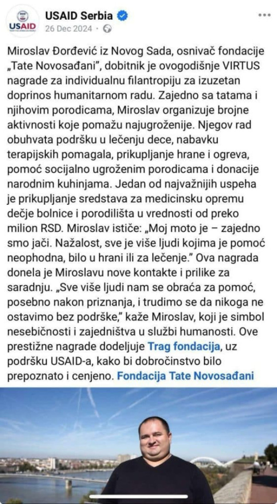 Uhapšen jedan od osnivača Fejsbuk grupe "Tate Novosađani" zbog droge! Drugi povezan sa USAID!