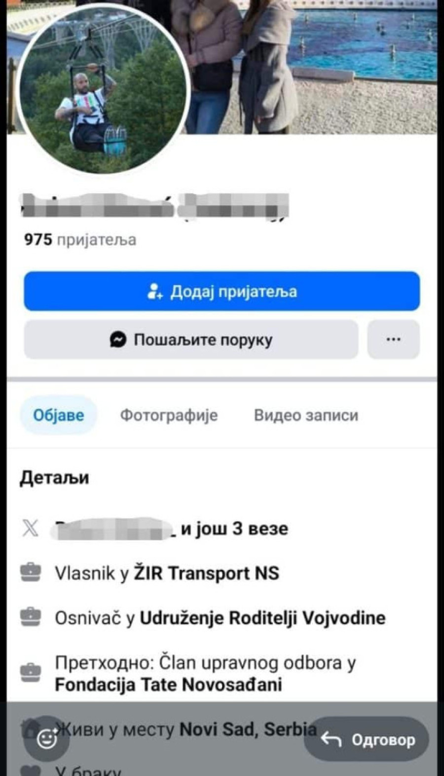 Uhapšen jedan od osnivača Fejsbuk grupe "Tate Novosađani" zbog droge! Drugi povezan sa USAID!