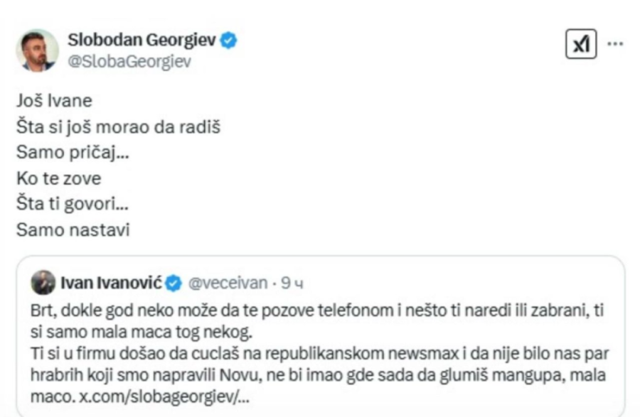 Svađa Šolakovih novinara na mreži "Iks"! Sukobili se Ivan Ivanović i Slobodan Georgiev (FOTO)