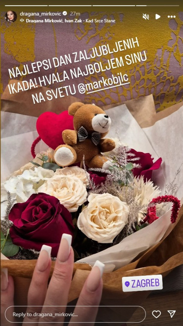"Najlepši Dan zaljubljenih ikada!" Draganu Mirković sačekao poklon od njega (FOTO)